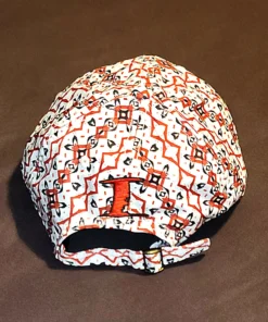 Alternative view of Double Rose Satin-lined White/Red Pattern Hat