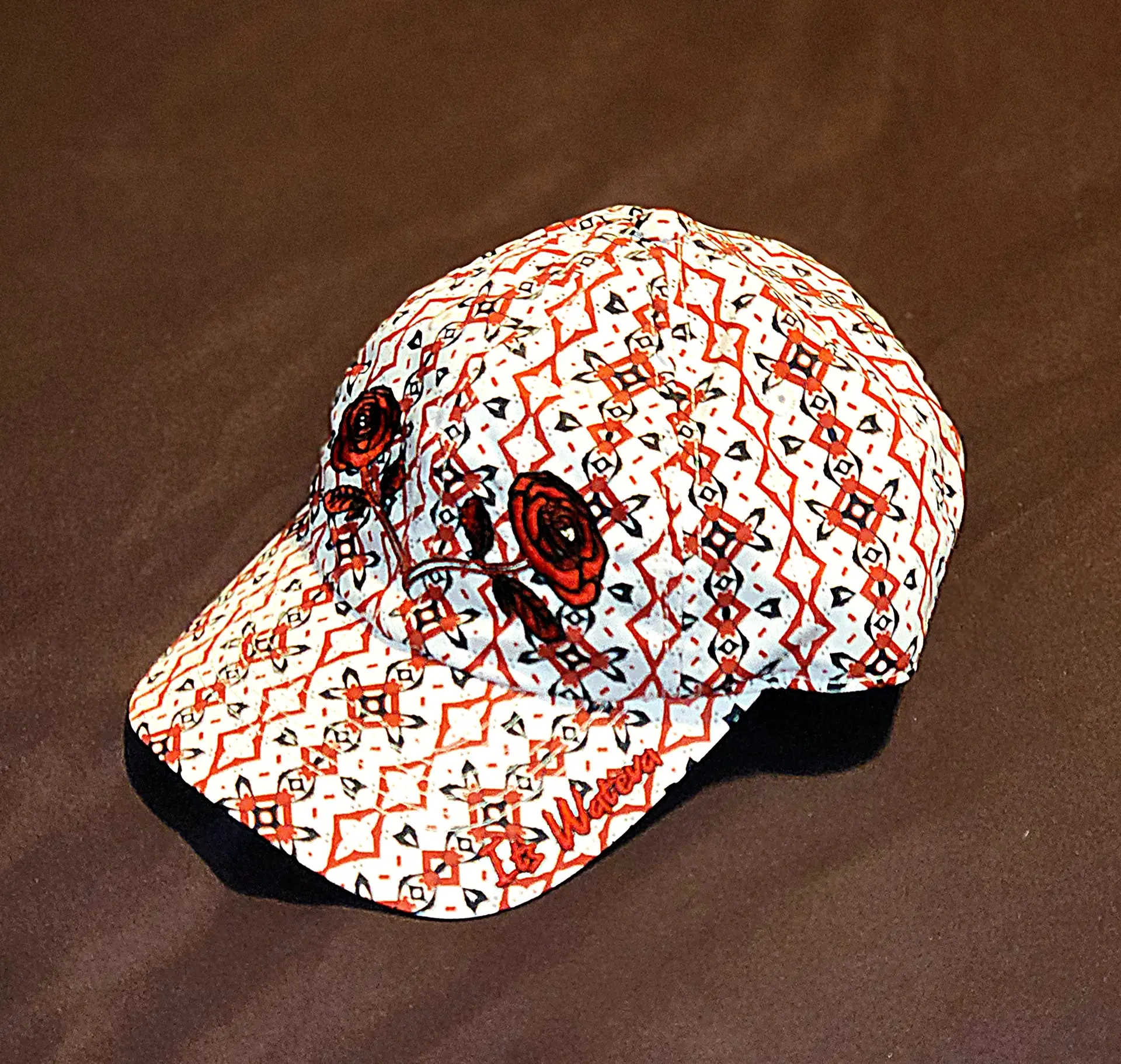 white baseball hat